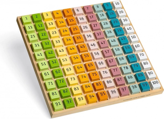 Bigjigs Toys drevený číselný zásobník 1–100 FSC