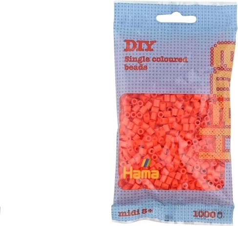 Hama midi korálky na zažehľovanie oranžové 1000 ks