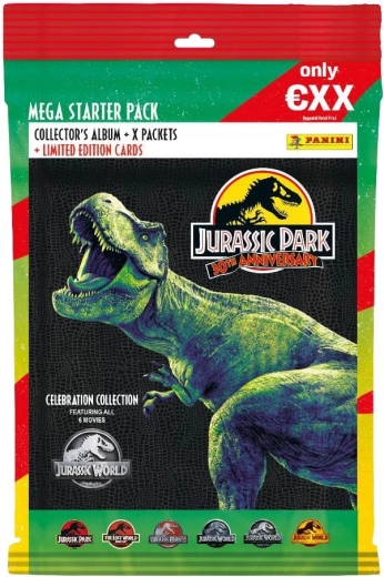 Panini Jurassic Park 30th Anniversary zberateľská kolekcia trading kariet – štartovací set