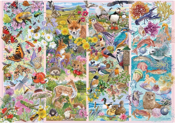 Puzzle Zvedaví tvory 500 dielikov