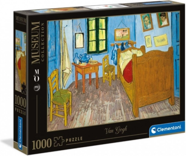 Puzzle 1000 dielikov Museum – Spálňa v Arles od Vincenta van Gogha (Clementoni)