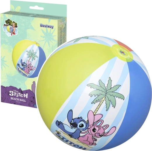 Detská nafukovacia plážová lopta Bestway Stitch 51 cm