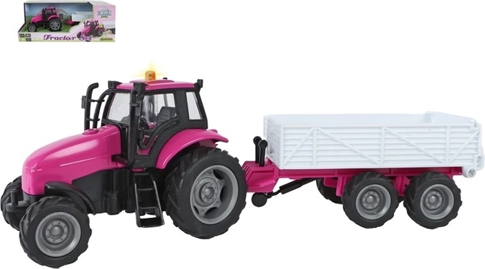Traktor s prívesom so svetelnými a zvukovými efektmi 25 cm
