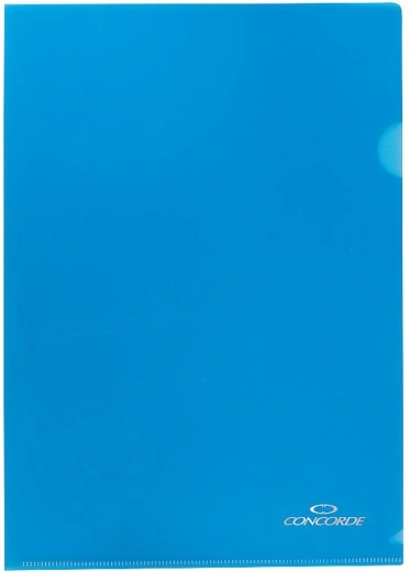 Zakladací obal L A4 CONCORDE, 180 mikrónov, modrý, 10 ks
