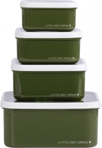 Sada štyroch desiatových krabičiek A Little Lovely Company – Krokodíl