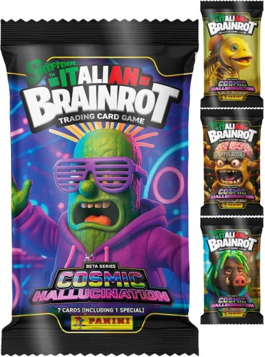 Panini Skifidol Italian Brainrot TCG Cosmic Hallucination booster balíček – 1 kus