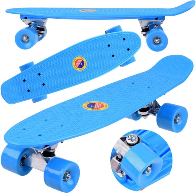 Fiszka skateboard pre deti do 50 kg – Modrá