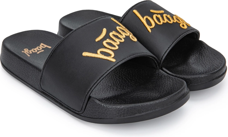 Baagl šľapky Logo Gold, veľkosť 34
