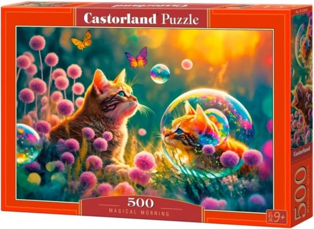 Puzzle 500 dielikov Magical Morning s mačkami