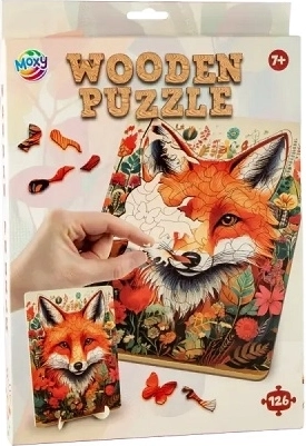 CCG drevené puzzle líška 126 dielikov