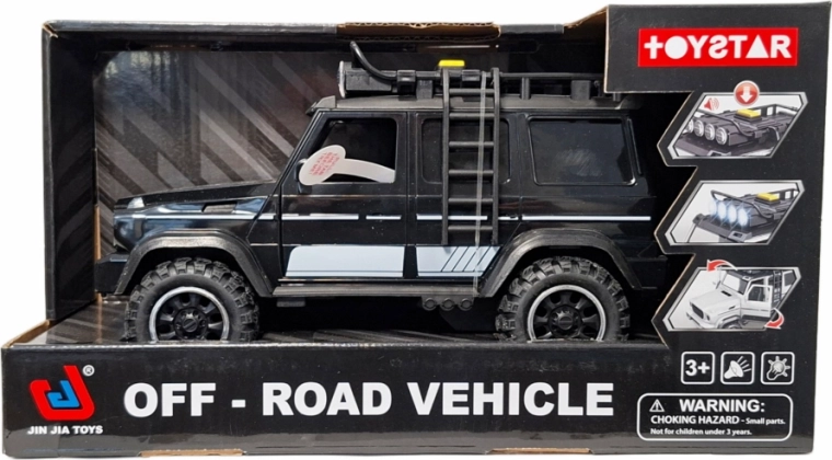 Terénne auto off-road so svetlom a zvukom