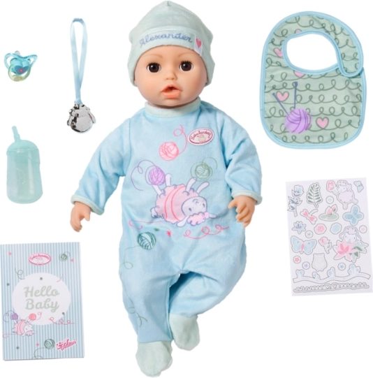 Interaktívna bábika Baby Annabell Alexander, 43 cm
