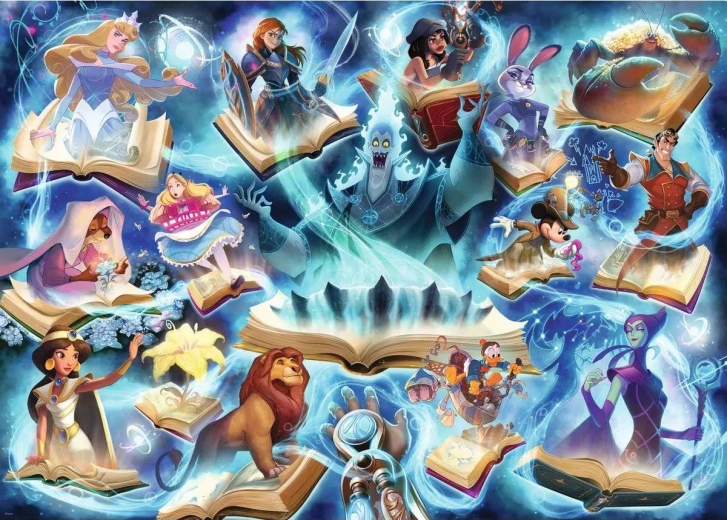 Ravensburger puzzle Disney Lorcana Glimmers of the Realm – Safír (1000 dielikov)