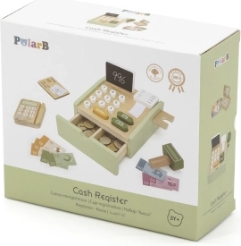 Drevená pokladňa pre deti Polar B zelená