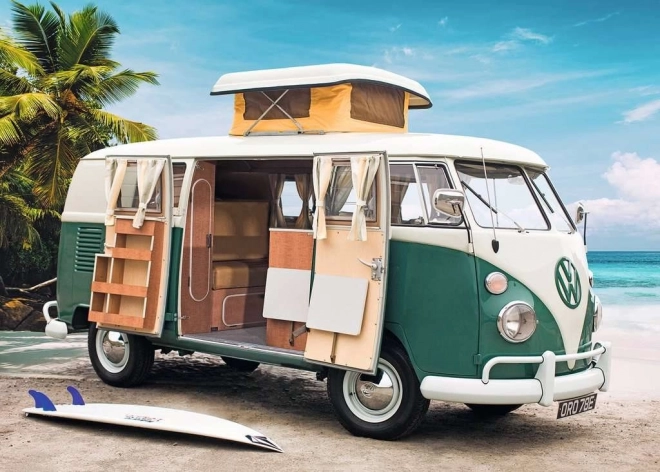 Puzzle RAVENSBURGER Obytný voz VOLKSWAGEN T1 1000 dielikov