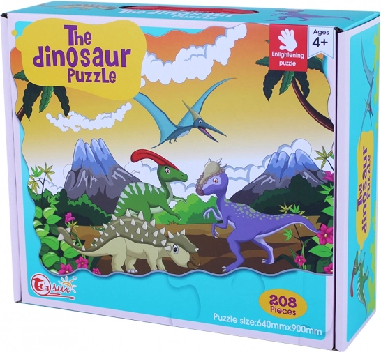 Puzzle Dinosauri 208 ks 90x64 cm