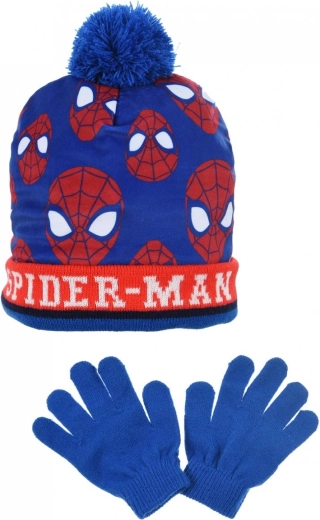 Detská čiapka a rukavice Spiderman