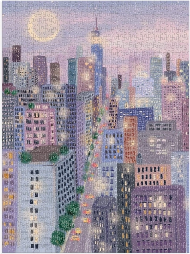 Puzzle Svetlá v meste 1000 dielikov