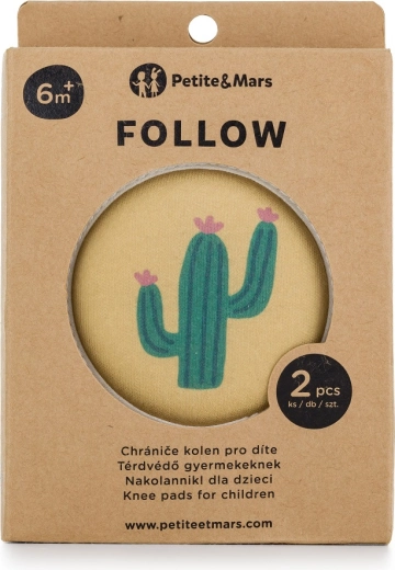 Petite&Mars elastické chrániče kolien na lezenie Follow Intense Ochre