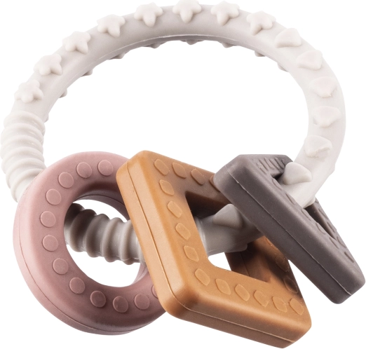 Silikónové hryzadlo Shape, Multicolor