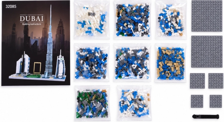 Viac než 3 000 miniatúrnych dielikov na detailné stavanie
