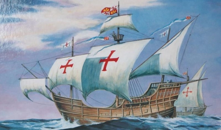 Model lode Santa Maria 1:270