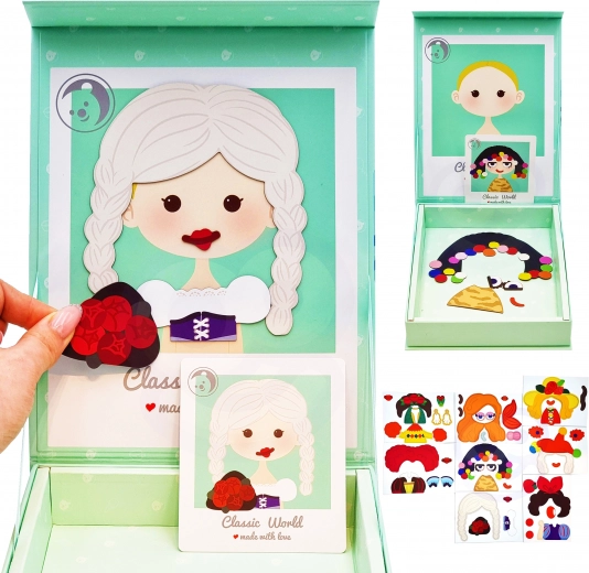 Magnetická skladačka princezné CLASSIC WORLD, 44 dielov
