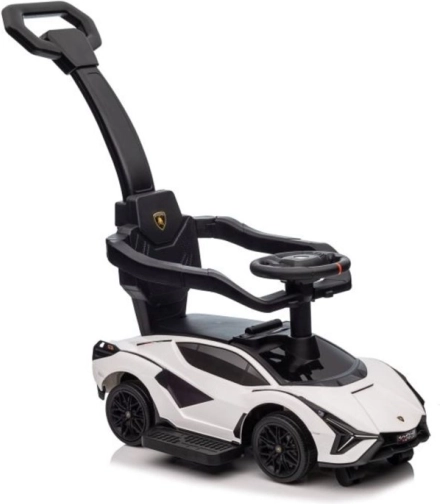 Odrážadlo s vodiacou tyčou Lamborghini QLS-996T – Biela