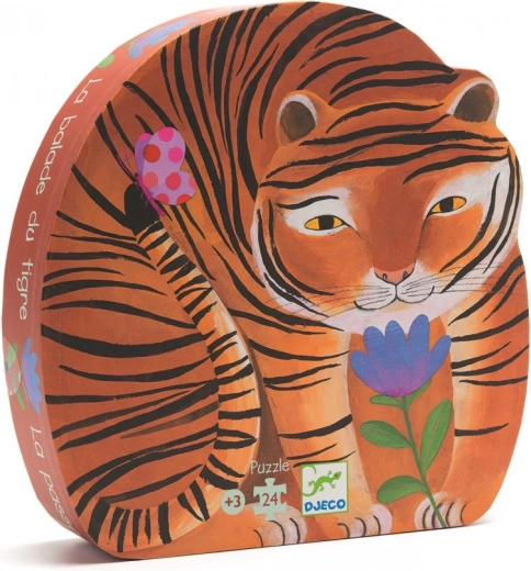 Djeco puzzle Tiger na prechádzke (24 dielikov)