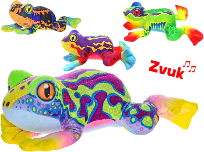 Plyšová žaba so zvukom 20 cm