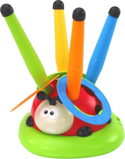 Hod krúžkov na cieľ pre presnosť a sústredenie