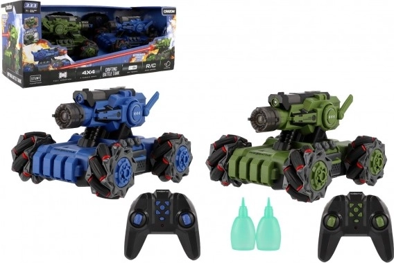 RC tanky so súbojom 2,4 GHz – sada 2 kusov s dymovým efektom a svetlami