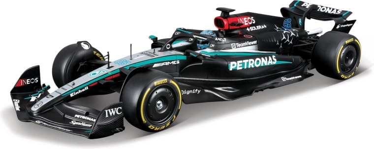Bburago stavebnica pretekárskeho modelu F1 Mercedes‑AMG Petronas W15 2024 George Russell 1:24