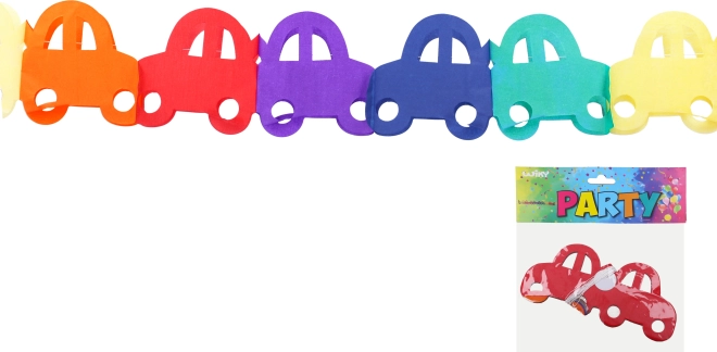 Farebná girlanda s motívom Automobilu