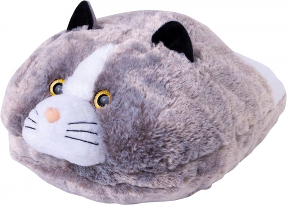 cozy noxxiez mačka – hrejivý plyšový papuče