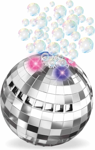 Bublifuk v tvare disco gule so svetelnými efektmi