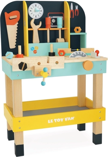 Drevený detský pracovný stôl Alexa s náradím Le Toy Van