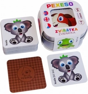 Pexeso pre deti Zvieratká v plechovej krabičke