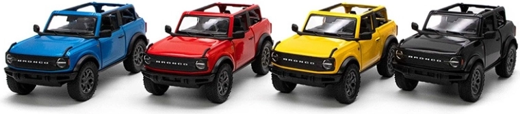 Kovový model Ford Bronco 2022 so spätným naťahovaním