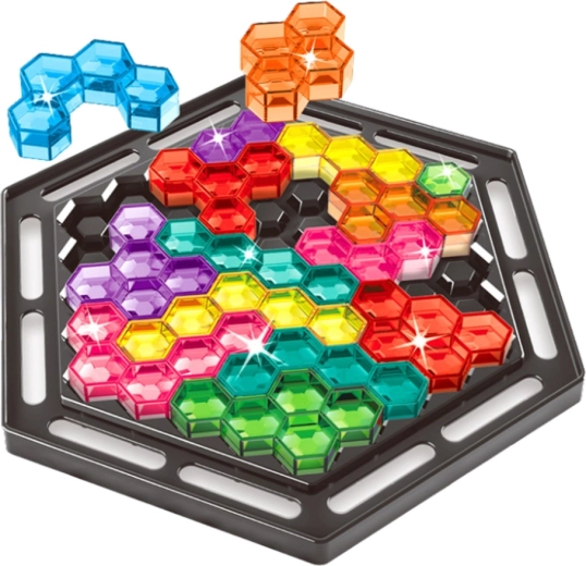 Hexagonálna doska s priehľadnými dielikmi