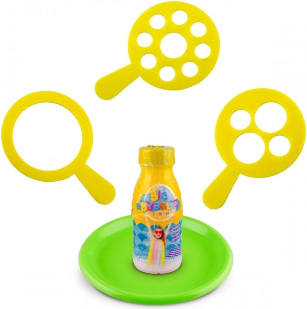 Tri krúžky pre rôzne veľkosti bublín