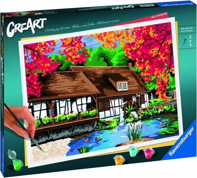creart premium: mlyn – maľovanie podľa čísel