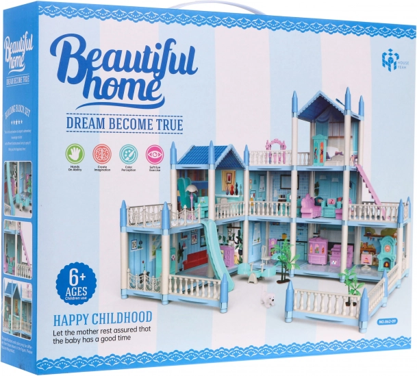 3-poschodový domček pre bábiky Detská hračka