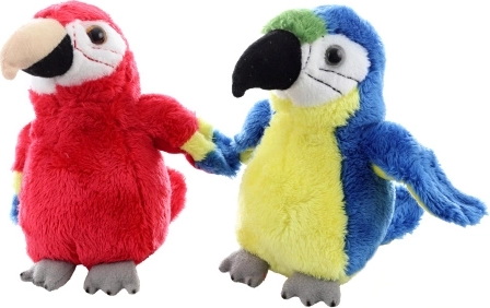 Plyšový papagáj ara 14 cm eco friendly