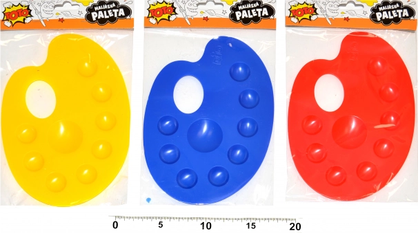 Maliarska paleta z plastu