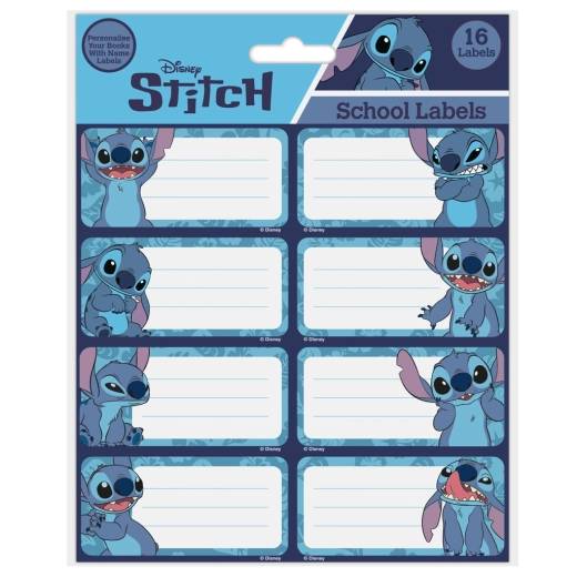 Lilo a Stitch menovky na zošity so Stitchom