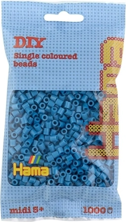 Hama midi zažehľovacie korálky 1000 ks azúrovo modré