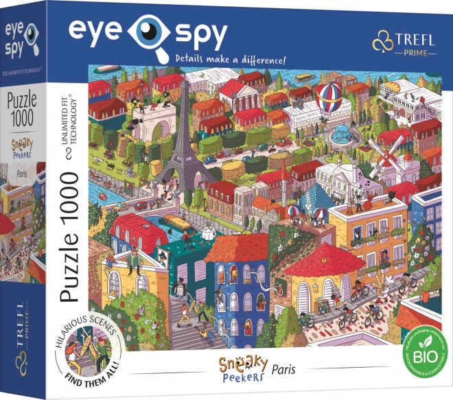 Puzzle Trefl Eye-Spy Sneaky Peekers Paríž 1000 dielikov