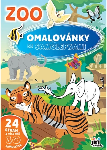 Omaľovánka so samolepkami ZOO
