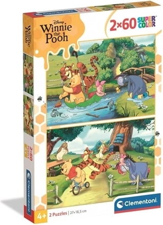 Clementoni puzzle 2×60 dielikov Macko Pú